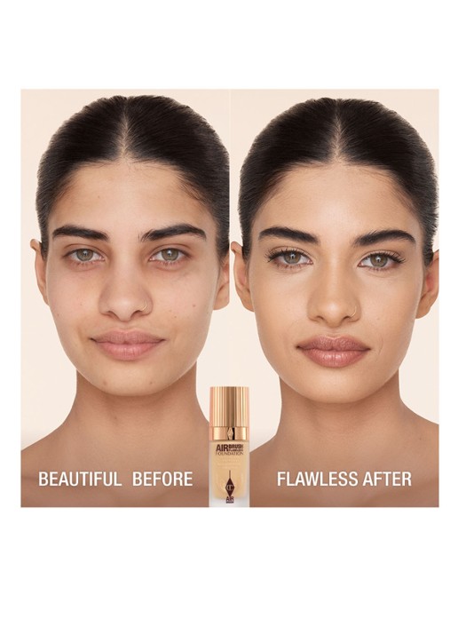 Charlotte Tilbury Airbrush Flawless Foundation - vloeibare foundation - detail 4  5 warm