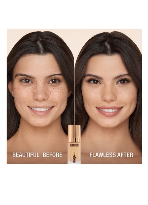 Charlotte Tilbury Airbrush Flawless Foundation - vloeibare foundation - detail 4  6 neutral