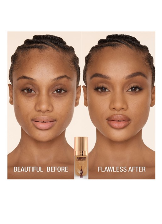 Charlotte Tilbury Airbrush Flawless Foundation - vloeibare foundation - detail 4  10 warm