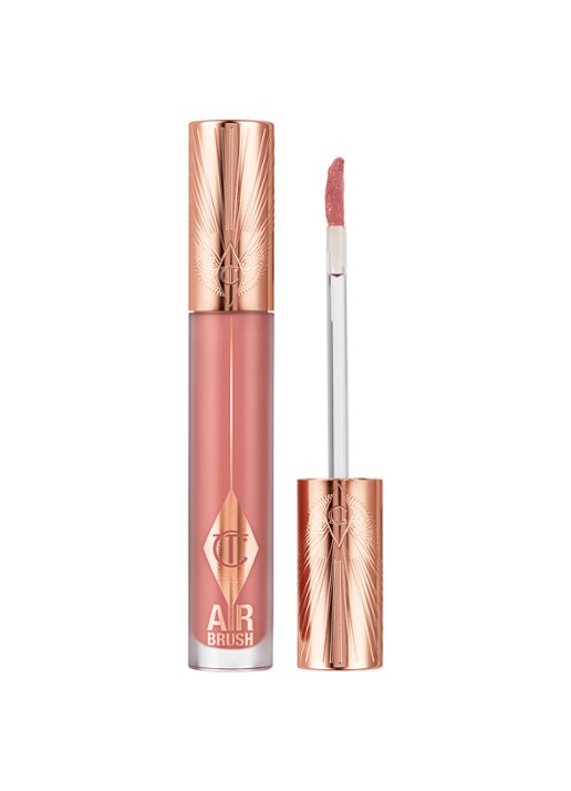Charlotte Tilbury Airbrush Flawless Lip Blur - vloeibare lipstick - voorkant 7 pillow talk blur