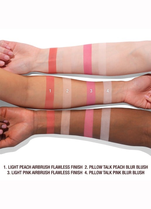 Charlotte Tilbury Beauty soulmates face palette - blush - detail 2 flawless peach