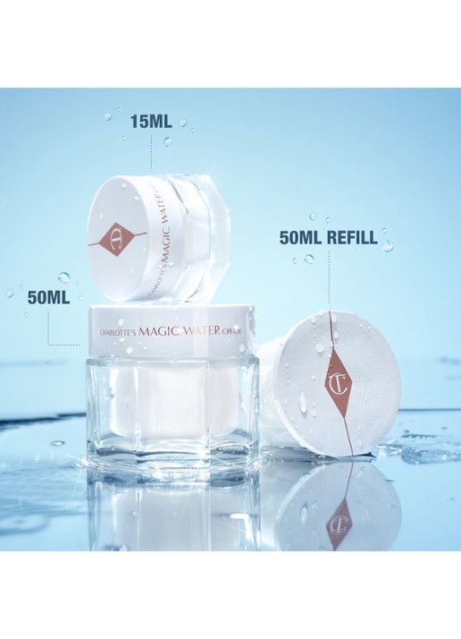 Charlotte Tilbury Charlotte's Magic Water Cream Travel Size - hydraterende dagcrème - detail 6 transparant