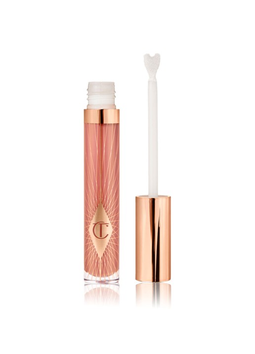 Charlotte Tilbury Collagen Lip Bath Lip Plumping Treatment For Fuller Looking Lips - volume lipgloss - voorkant pillow talk 
