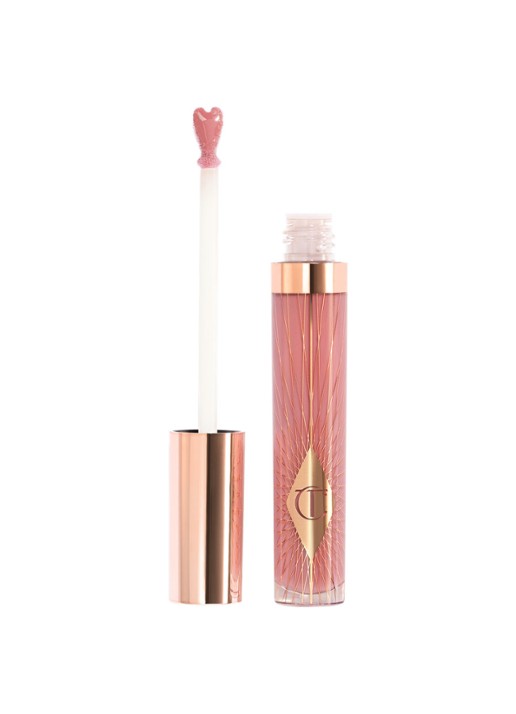 Charlotte Tilbury Collagen Lip Bath - lipgloss - voorkant pillow talk fair