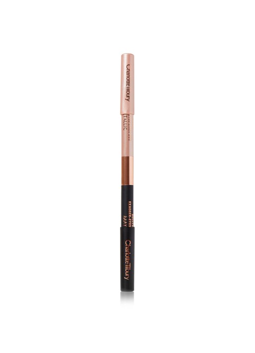 Charlotte Tilbury Hollywood Exagger-Eyes - waterproof eyeliner duo - voorkant 2 champagne/black