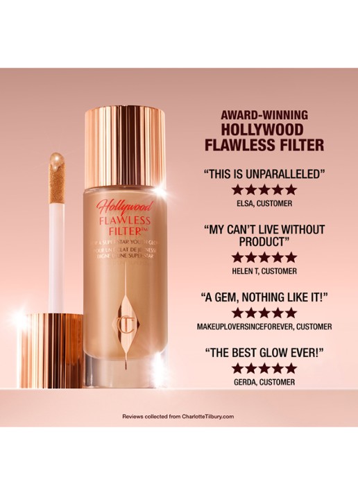 Charlotte Tilbury Hollywood Flawless Filter - primer, highlighter & corrector - detail 6 7 deep