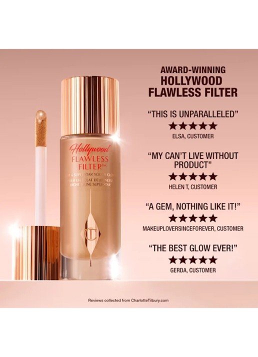 Charlotte Tilbury Hollywood Flawless Filter - primer, highlighter & corrector - detail 3 6 tan