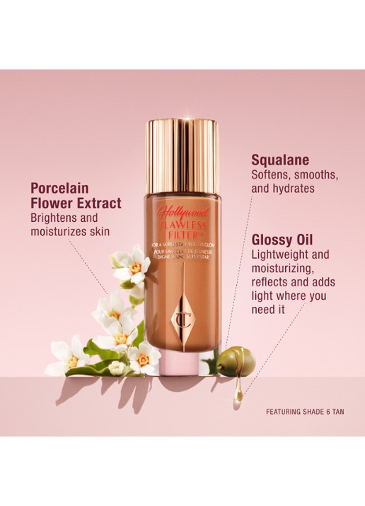 Charlotte Tilbury Hollywood Flawless Filter - primer, highlighter & corrector - detail 4 5.5 tan