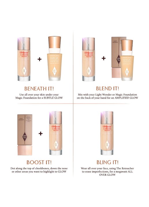 Charlotte Tilbury Hollywood Flawless Filter - primer, highlighter & corrector - detail 3 1 fair