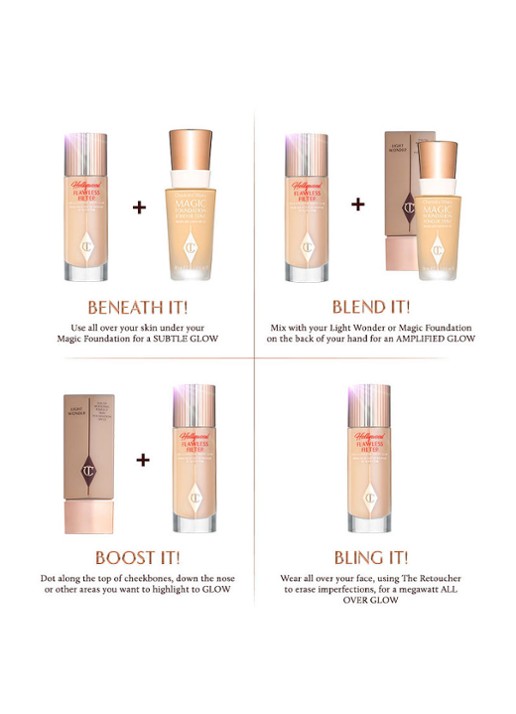 Charlotte Tilbury Hollywood Flawless Filter - primer, highlighter & corrector - detail 2 4 medium