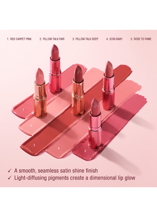 Charlotte Tilbury K.I.S.S.I.N.G lipstick - detail 5 penelope pink