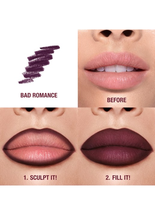 Charlotte Tilbury Lip Cheat - lipliner - achterkant bad romance