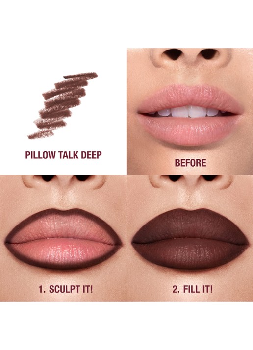 Charlotte Tilbury Lip Cheat - lipliner - achterkant 6 pillow talk intense