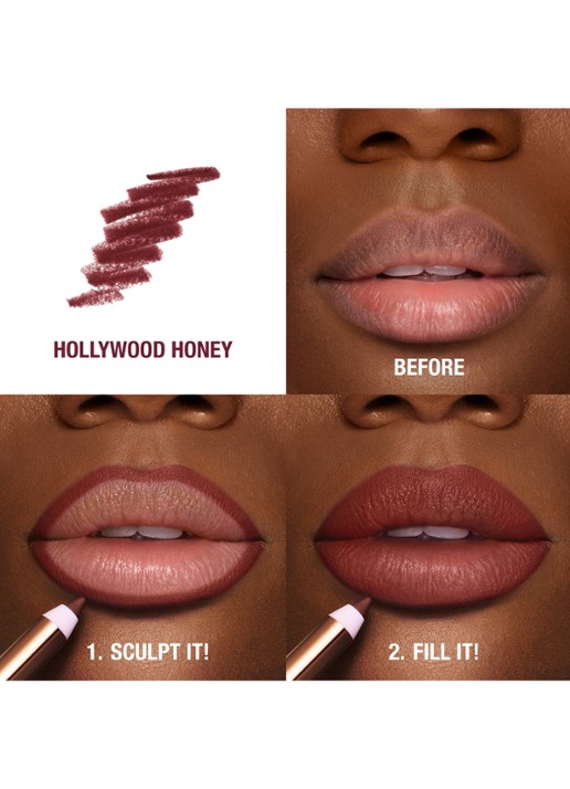 Charlotte Tilbury Lip Cheat - lipliner - detail 4 hollywood honey