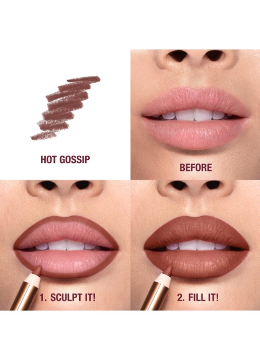 Charlotte Tilbury Lip Cheat - lipliner - achterkant 5 koper