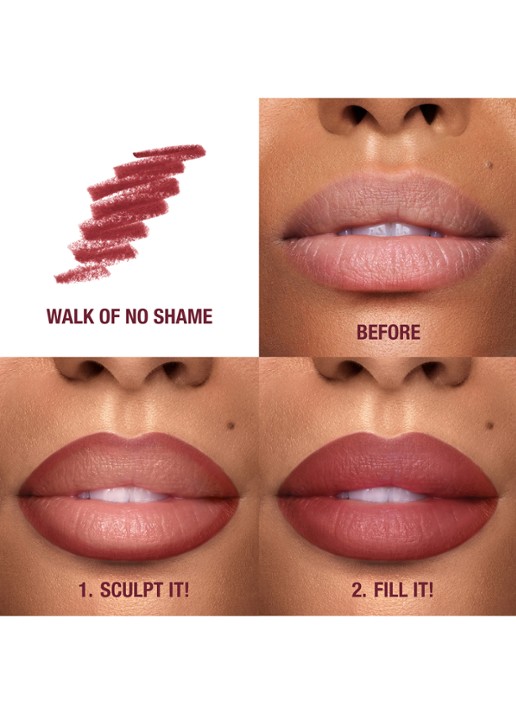 Charlotte Tilbury Lip Cheat - lipliner - detail 4 walk of no shame