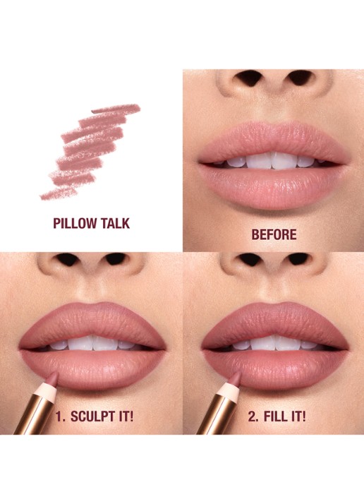 Charlotte Tilbury Lip Cheat - lipliner - detail 5 pillow talk