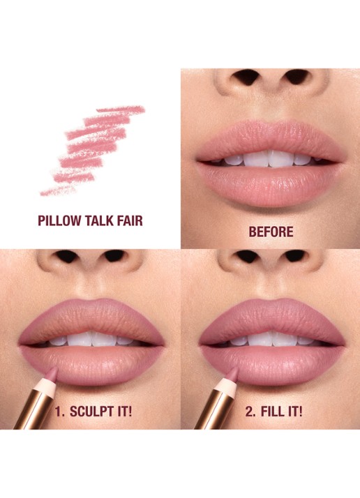 Charlotte Tilbury Lip Cheat - lipliner - detail 5 pillow talk fair