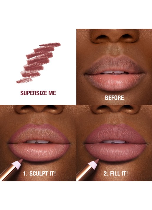 Charlotte Tilbury Lip Cheat - lipliner - detail 5 supersize me