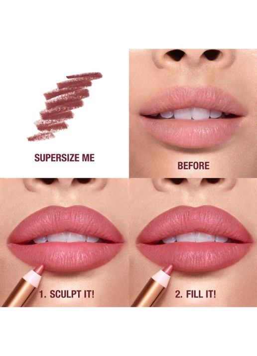 Charlotte Tilbury Lip Cheat - lipliner - detail 5 supersize me