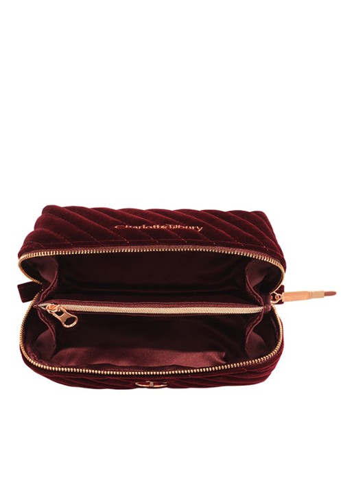 Charlotte Tilbury Makeup Bag Of Dreams - make-up tas - voorkant 7 bordeauxrood