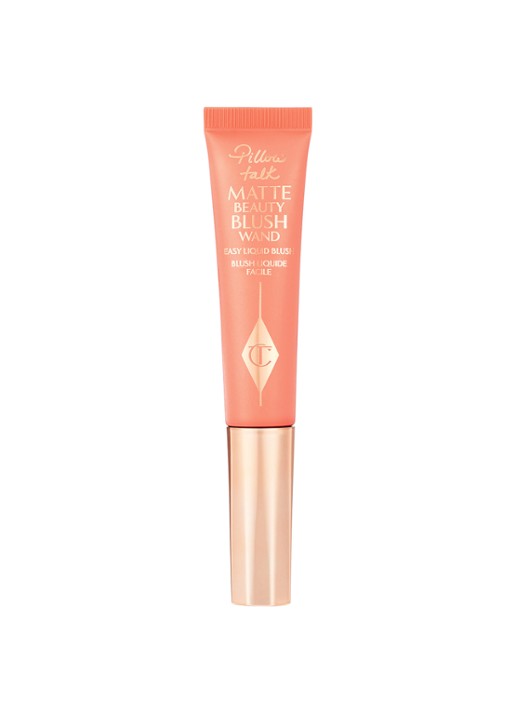 Charlotte Tilbury Matte Beauty Blush Wand - vloeibare blush - voorkant 5 pillow talk peach pop