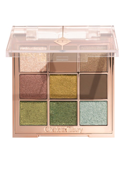 Charlotte Tilbury Palette Of Beautifying Eye Trends - oogschaduwpalette  - voorkant 6 emerald effect