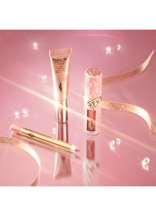 Charlotte Tilbury Pillow Talk Iconic Lip And Cheek Kit - travel size make-up set t.w.v. €60 - detail 3 roze