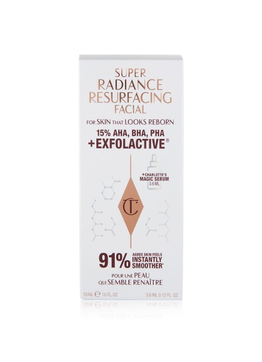 Charlotte Tilbury Super Radiance Resurfacing Facial - exfoliërende & egaliserende gezichtsbehandeling - voorkant 2 undefined