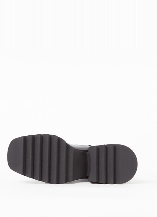 Chloé Betty regenlaars met hak en logo - detail 4 zwart