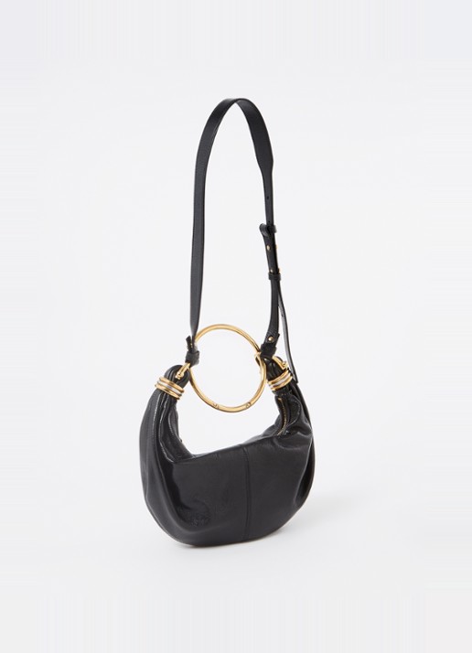 Chloé Bracelet handtas van kalfsleer - achterkant 7 zwart