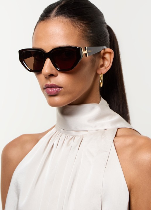 Chloé Butterfly zonnebril CH0235S - voorkant 2 donkerbruin