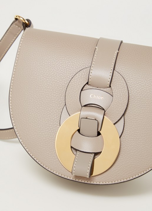 Chloé Darryl crossbodytas van kalfsleer - detail 4 grijs