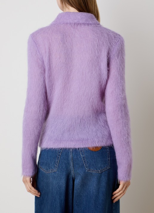 Chloé Fijngebreide trui in alpaca wolblend - achterkant 3 lavendel