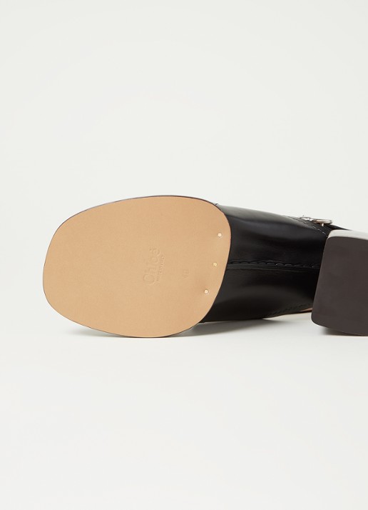 Chloé Gale sandalette van kalfsleer - detail 4 zwart