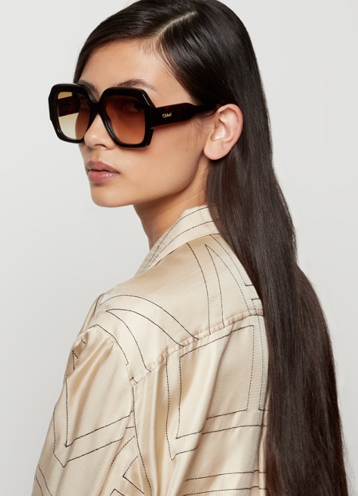 Chloé Gayia zonnebril CH0154S - voorkant 2 donkerbruin
