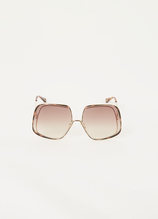 Chloé Hanah zonnebril CH0035S - voorkant 4 goud