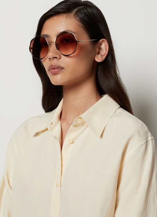 Chloé Honoré zonnebril CH0184S - voorkant 2 goud