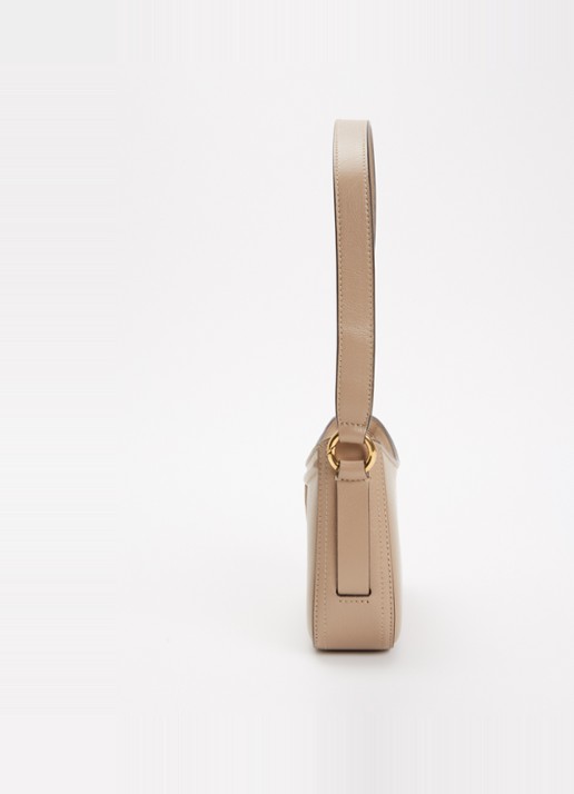 Chloé Horse Medal schoudertas van leer - detail 5 beige