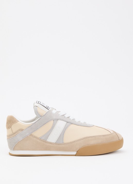 Chloé Kick sneaker van kalfsleer met details van suède