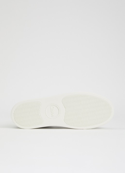 Chloé Lauren sneaker van kant met kalfsleren details - detail 4 zwart