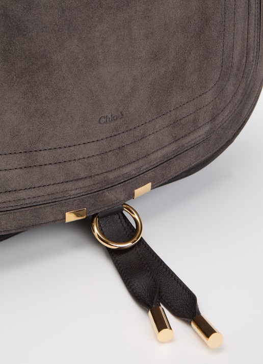 Chloé Marcie Medium schoudertas van kalfssuède  - detail 3 bruin