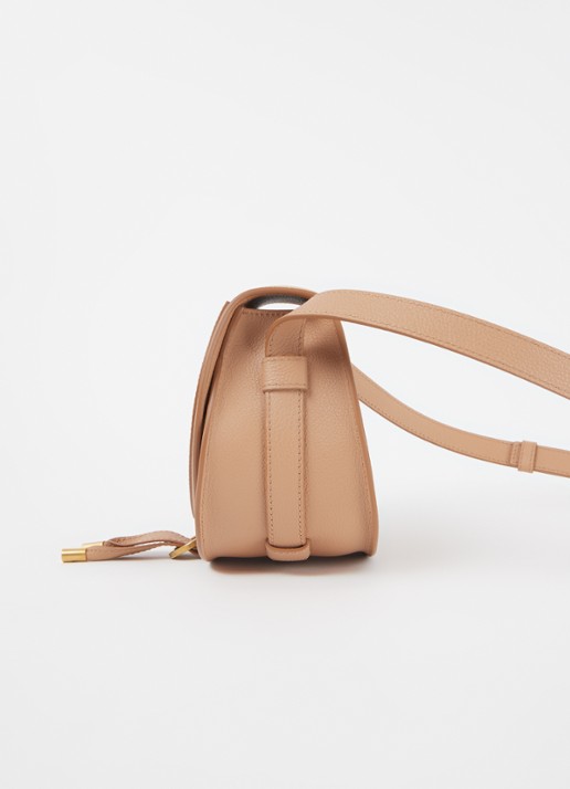 Chloé Marcie Small crossbodytas van kalfsleer - detail 2 camel