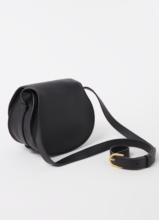 Chloé Marcie Small crossbodytas van kalfsleer - achterkant 6 zwart