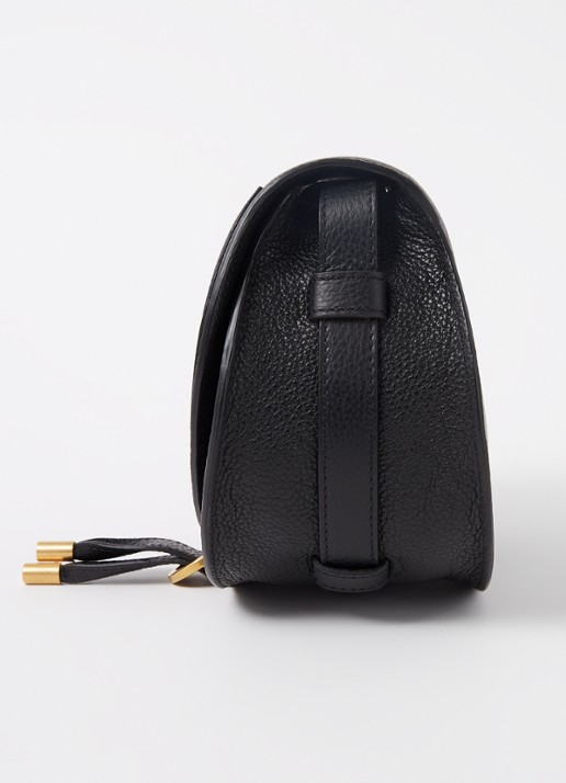 Chloé Marcie Small crossbodytas van kalfsleer - detail 2 zwart