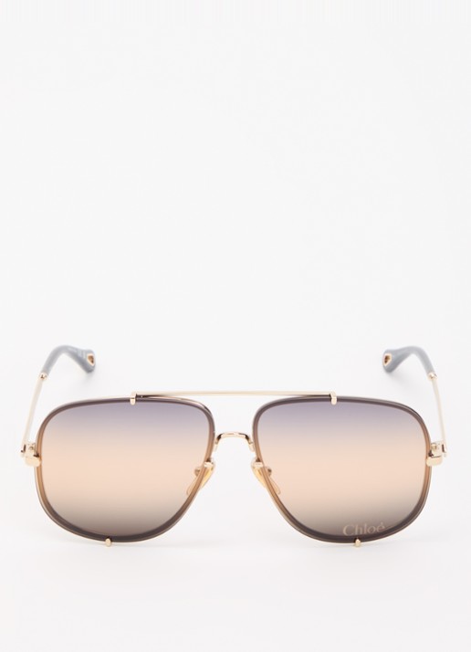 Chloé Piloten zonnebril CH0348S - detail goud