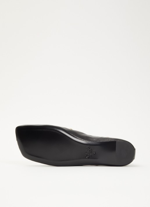 Chloé Rita slip-on van leer met studs  - detail 6 zwart