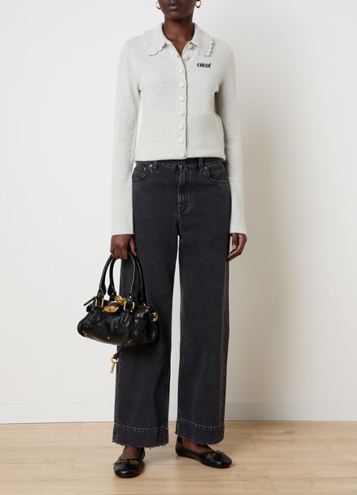 Chloé Small Paddington handtas van leer  - voorkant 3 zwart