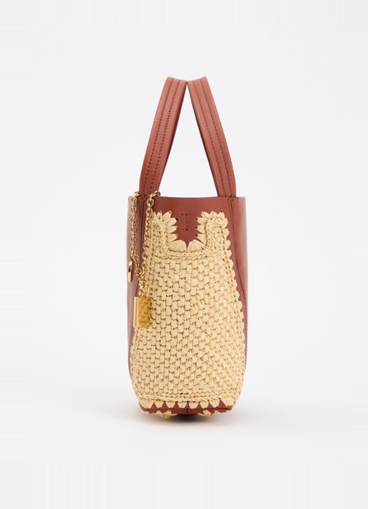 Chloé Spin handtas van leer met afneembare schouderriem - detail 2 bruin