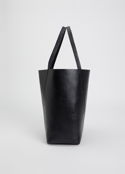 Chloé Spin Medium shopper van leer met tasbedel - detail 4 zwart